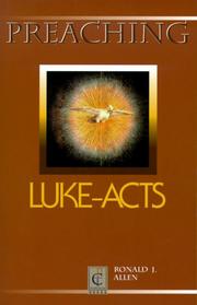 Cover of: Preaching Luke-Acts