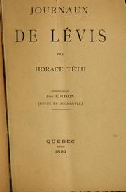 Cover of: Journaux de Lévis