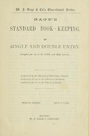 Gage's standard book-keeping by single and double entry: designed for use in the public and high schools