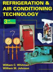 Cover of: Refrigeration and air conditioning technology: concepts, procedures, and troubleshooting techniques