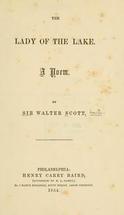 Cover of: The Lady of the lake. by Sir Walter Scott