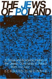 Cover of: Jews of Poland | Bernard Dov Weinryb