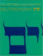 Cover of: Deuteronomy =: [Devarim] : the traditional Hebrew text with the new JPS translation