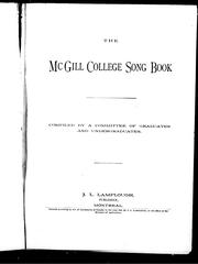 Cover of: The McGill College song book
