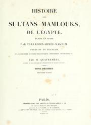 Cover of: Histoire des sultans mamlouks, de l'Égypte, écrite en arabe by Amad ibn Al Maqrz
