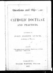 Cover of: Questions and objections concerning Catholic doctrine and practices