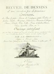 Cover of: Recueil de dessins d'une execution peu dispendieuse by J. G. Grohmann