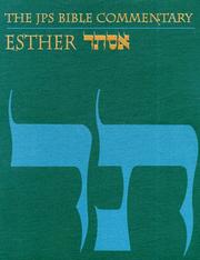 Cover of: Jps Commentary on Esther (JPS Bible Commentary)