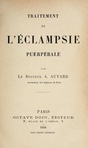 Cover of: Traitement de l'lampsie puerpale.