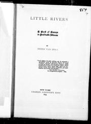 Cover of: Little rivers: a book of essays in profitable idleness