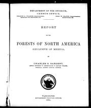 Cover of: Report on the forests of North America: (exclusive of Mexico)