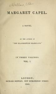 Cover of: Margaret Capel. | Ellen Wallace