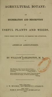 Cover of: Agricultural botany