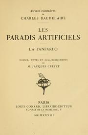 Cover of: Les  pardis artificiels.  La fanfarlo