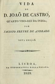 Cover of: Vida de D. Joaõ de Castro, quarto viso-rei da India
