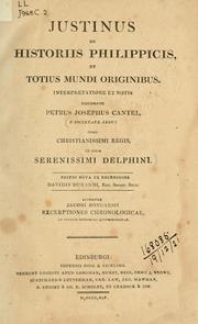 Cover of: De historiis Philippicis: et totius mundi originibus
