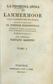 Cover of: La promessa sposa di Lammermoor, o, Nuovi racconti del mio ostiere by Sir Walter Scott