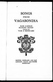 Cover of: Songs from vagabondia