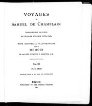 Cover of: Voyages of Samuel de Champlain