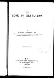 Cover of: The book of Revelation
