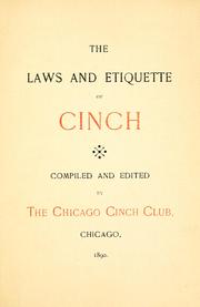 Cover of: The laws and etiquette of cinch