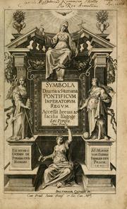 Cover of: Symbola diuina & humana pontificum, imperatorum, regum