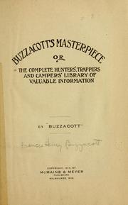 Cover of: Buzzacott's masterpiece