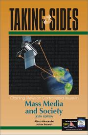 Cover of: Taking Sides: Clashing Views on Controversial Issues in Mass Media and Society