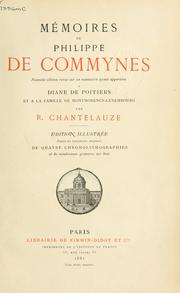 Cover of: Mémoires: revue sur un manuscrit ayant appartenu à Diane de Poitiers et à la famille de Montmerency-Luxembourg