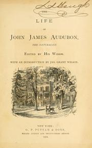 Cover of: life of John James Audubon, the naturalist