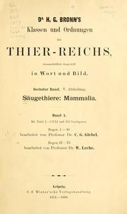 Cover of: Säugethiere by 