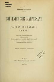 Cover of: Souvenirs sur Maupassant by Alberto Lumbroso