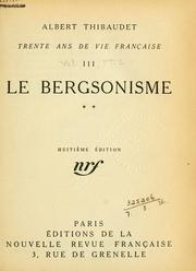 Cover of: Trente ans de vie française.