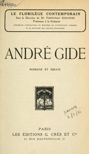 Cover of: Romans et essais. by André Gide