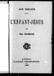 Cover of: L'enfant-Jésus