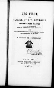 Les Voeux des Hurons et des Abnaquis à Notre-Dame de Chartres by François Jules Doublet de Boisthibault