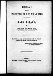 Cover of: Essai sur les insectes et les maladies qui affectent le blé