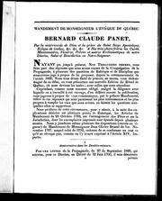 Cover of: Mandement du 12 mai 1830
