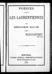 Cover of: Les Laurentiennes