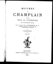 Cover of: Oeuvres de Champlain