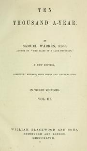 Cover of: Ten thousand a-year | Samuel Warren