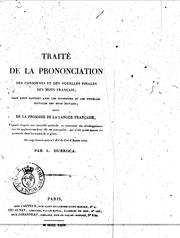 Cover of: Traité de la prononciation des consonnes et des voyelles finales des mots français by Louis Dabroca