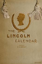Cover of: Lincoln calendar