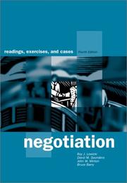 Negotiation : readings, exercises and cases