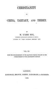 Cover of: Christianity in China, Tartary and Tibet