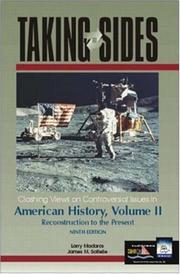 Cover of: Taking Sides: Clashing Views on Controversial Issues in American History, Vol. II