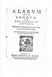 Cover of: A larum for London. 1602