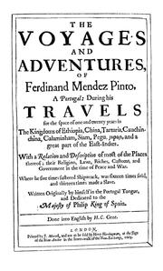 Cover of: The voyages and adventures of Ferdinand Mendez Pinto, the Portuguese