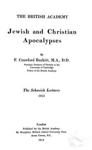 Cover of: Jewish and Christian apocalypses