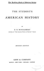 Cover of: The student's American history